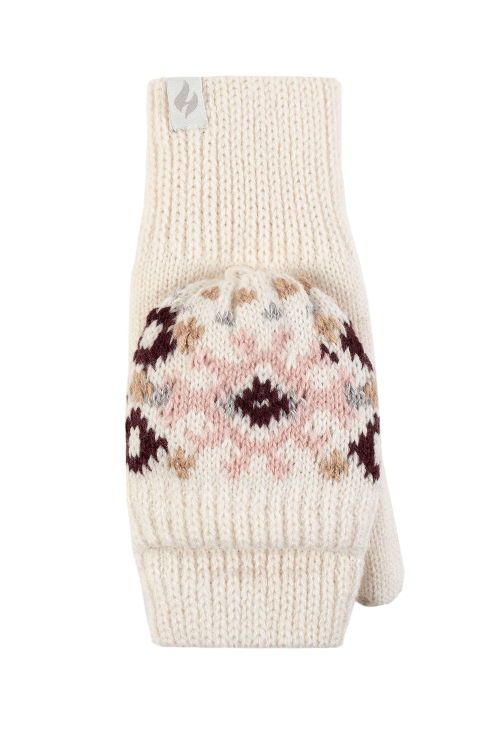 Ladies Heather Converter Mittens - Cream