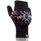 Ladies Heather Converter Mittens - Navy