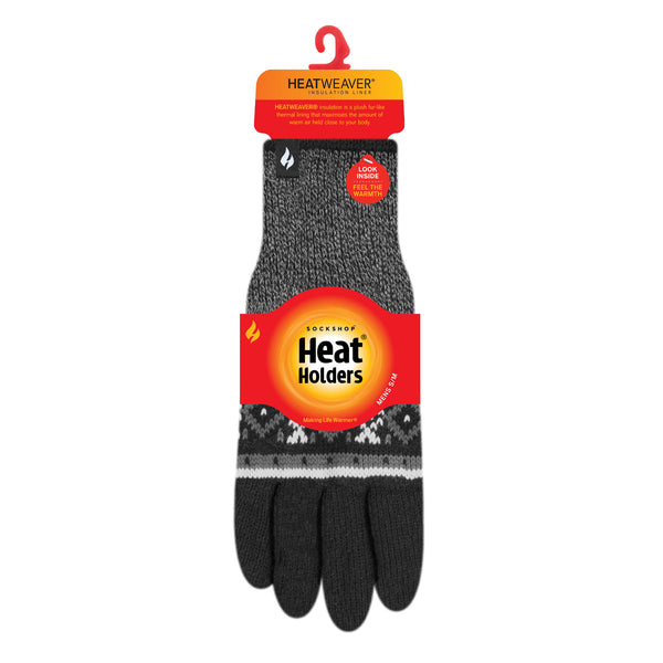 Mens Karlstad Thermal Gloves - Black