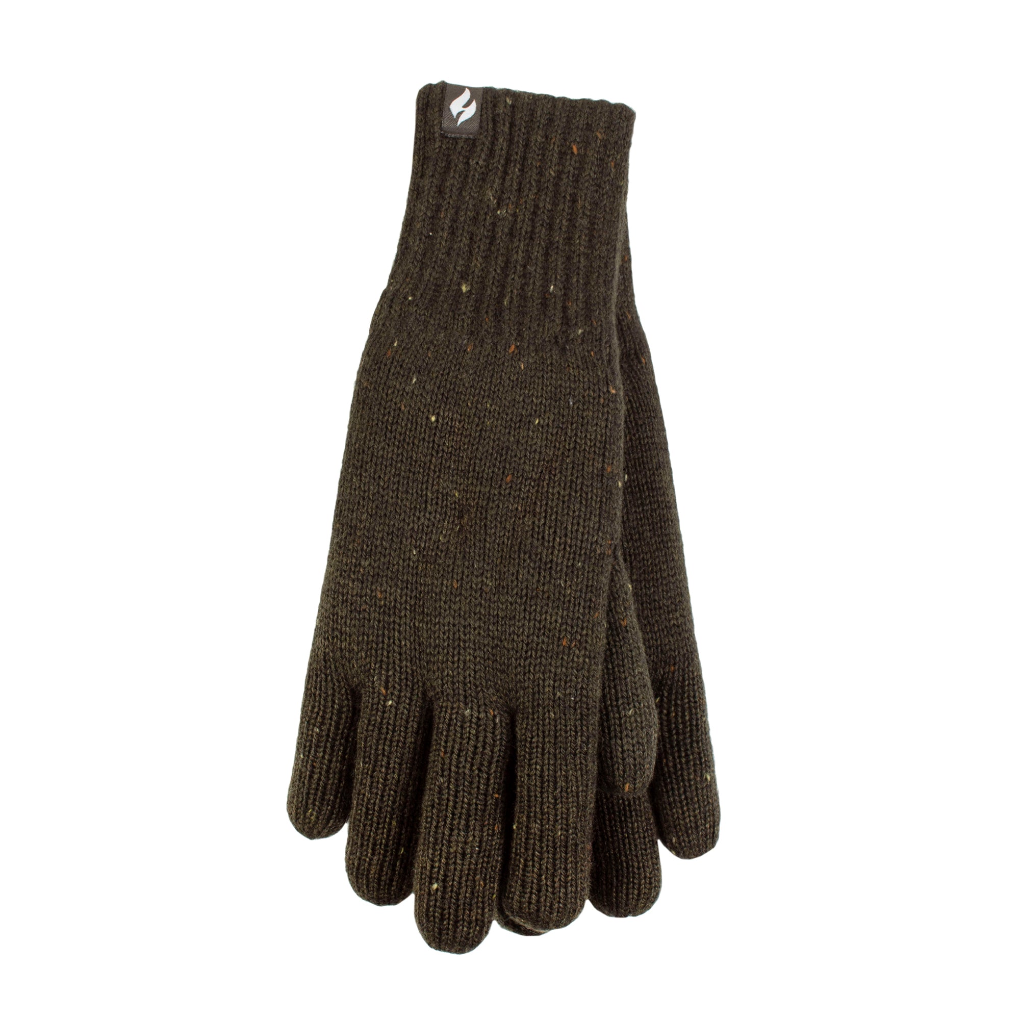 Mens Ashton Nepp Yarn Thermal Gloves Khaki Heat Holders