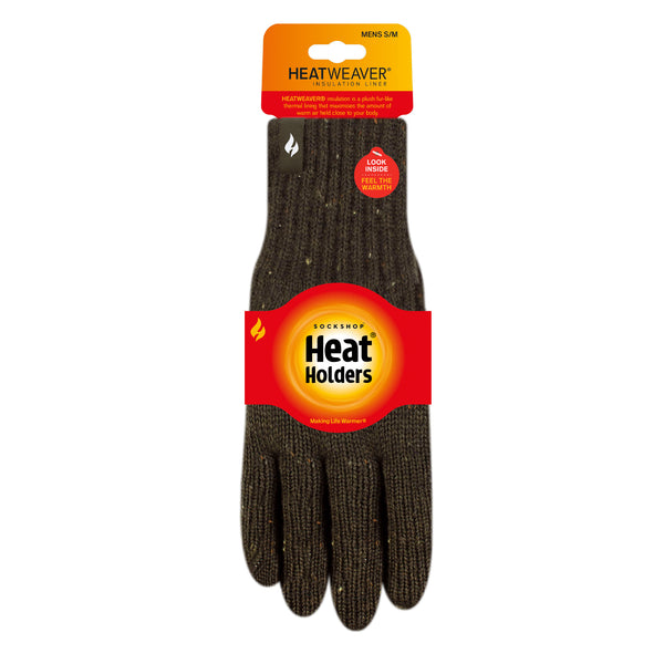 Mens Ashton Nepp Yarn Thermal Gloves - Khaki