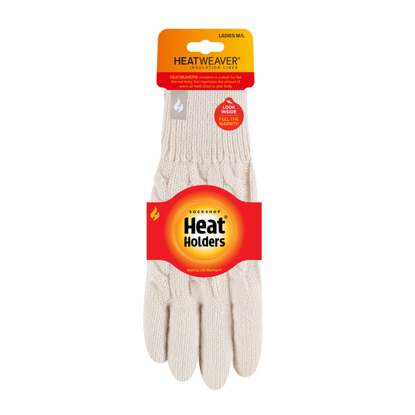 Ladies Willow Thermal Gloves - Cream