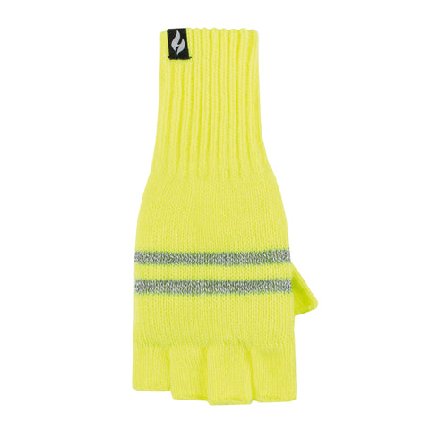 Mens Workforce Fingerless Gloves - Yellow