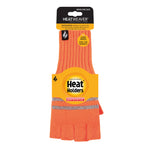 Mens Workforce Fingerless Gloves - Orange