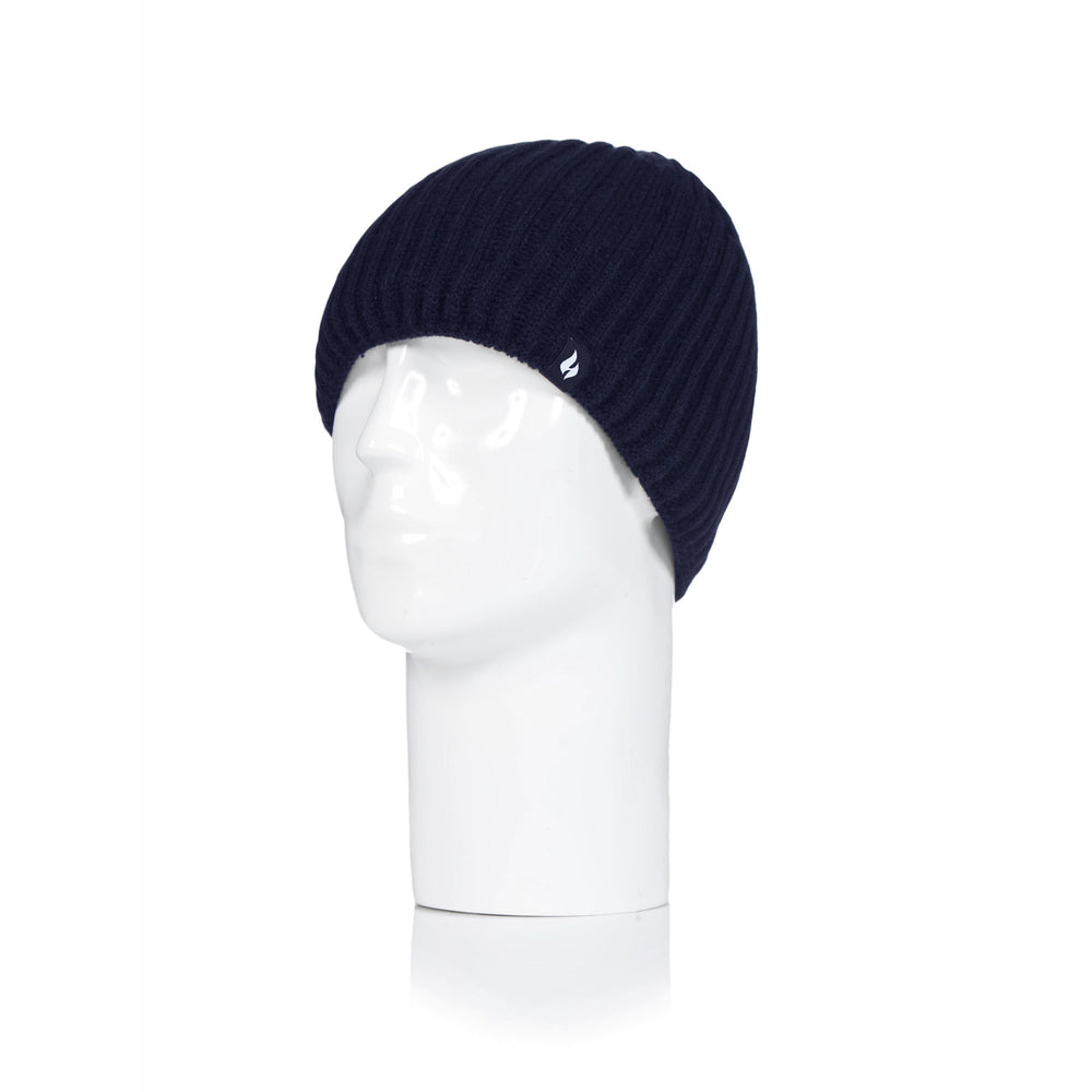 Mens Halden Beanie Hat - Navy