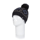 Mens Helsinki Bobble Hat - Black & Blue