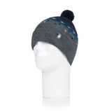 Mens Ribble Bobble Hat - Pebble Grey