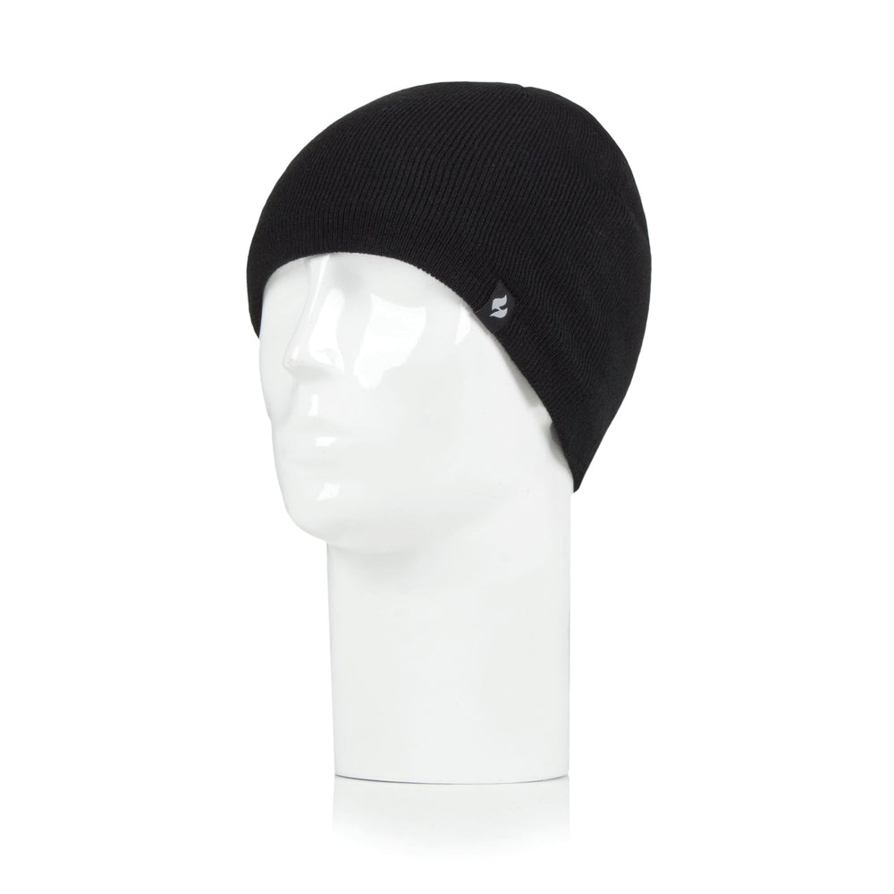 Mens Rowan Beanie Hat - Black