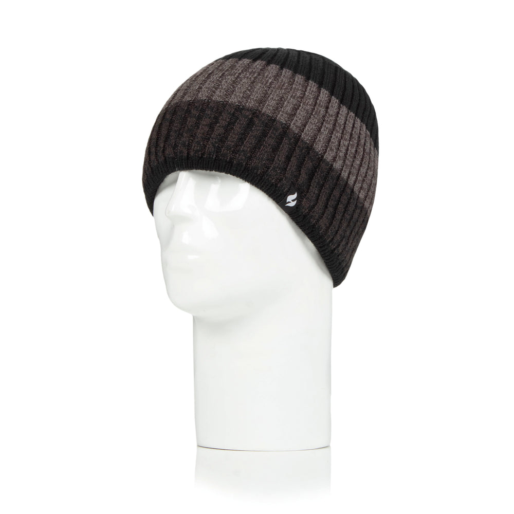 Mens Linden Beanie Hat - Black