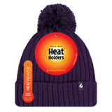 Ladies Arden Pom Pom Hat - Purple