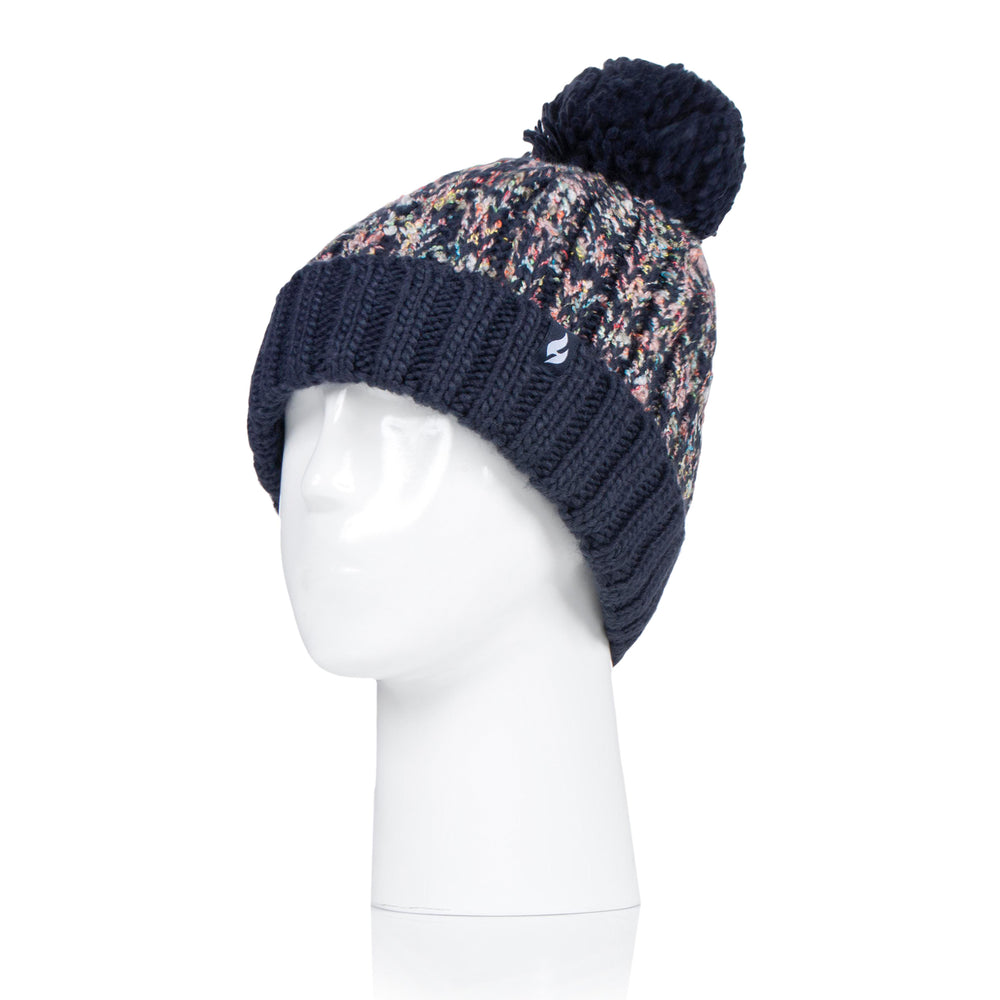 Ladies Eidda Pom Pom Hat - Blue