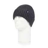 Mens Andes Turn Over Cuff Ribbed Nepp Hat - Denim