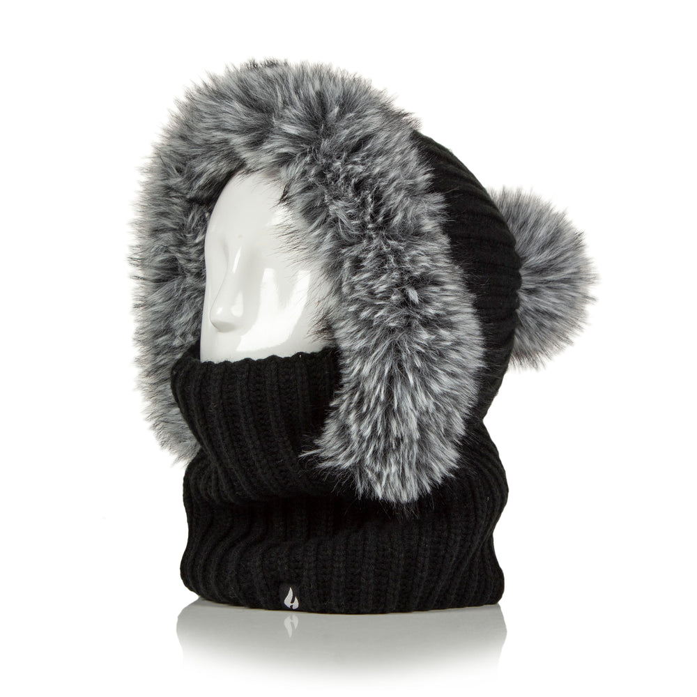 Ladies Nikita Faux Fur Snood - Black