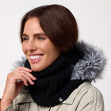 Ladies Nikita Faux Fur Snood - Black