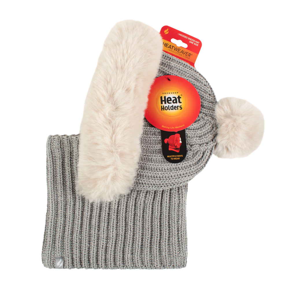 Ladies Nikita Faux Fur Snood - Light Grey