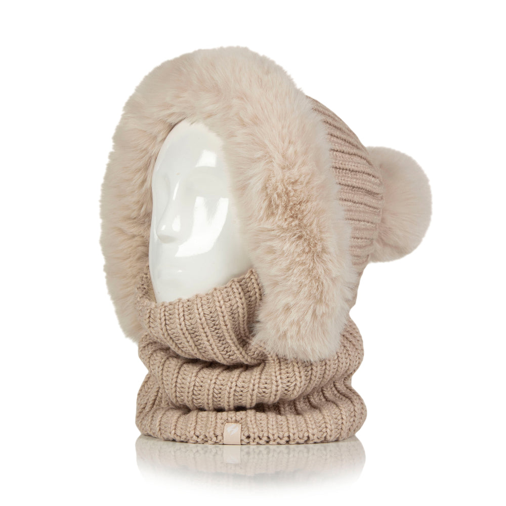 Ladies Nikita Faux Fur Snood - Oat