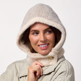 Ladies Fern Button Up Snood - Natural
