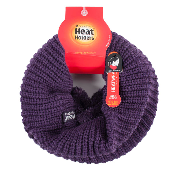 Ladies Boden Chunky Neck Warmer - Purple