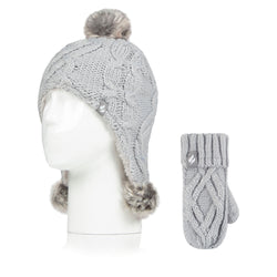 Kids Majestic Explorer Hat & Mittens - Grey