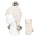 Kids Majestic Explorer Hat & Mittens - Cream