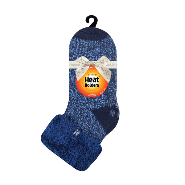 Kids Original Lounge Socks with Turnover Feather Top - Navy