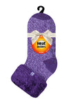 Kids Original Lounge Socks with Turnover Feather Top - Purple