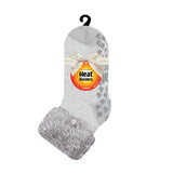 Kids Original Lounge Socks with Turnover Feather Top - Silver Grey