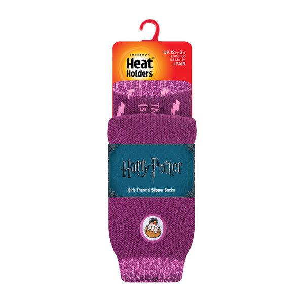 Kids Harry Potter Slipper Socks - Pink