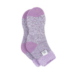 Ladies Original Sleep Socks with Feather Top - Lilac & Grey
