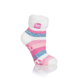 Ladies Original Harrogate Lounge Socks with Turnover Feather Top