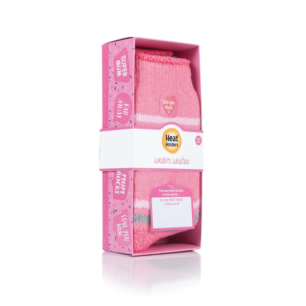 Ladies Original Warm Wishes Gift Boxed Socks - "Love You Mum"