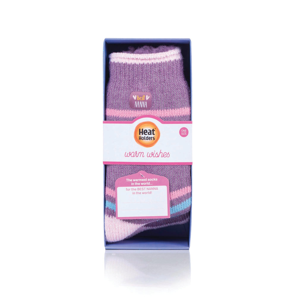 Ladies Original Warm Wishes Gift Boxed Socks "Best Nanna"