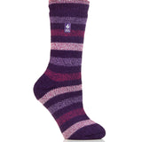 Ladies  Original Stripe Socks Delamere - Purple