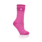 Ladies Original Abstract Dimension Twist Socks - Raspberry