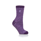 Ladies Original Florence Slipper Socks - Purple