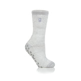 Ladies Original Florence Slipper Socks - Silver & Grey
