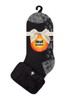 Kids Original Lounge Socks with Turnover Feather Top - Black