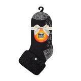 Ladies Original Queenstown Lounge Socks with Turnover Top - Black