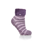 Ladies Original Aukland Lounge Socks with Turnover Top - Purple