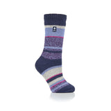 Ladies Original Provence Multi Stripe Socks - Indigo Night