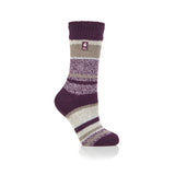 Ladies Original Provence Multi Stripe Socks - Plum