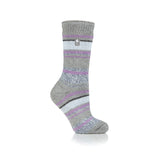 Ladies Original Palma Multi Stripe Socks - Grey