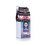 Ladies Soul Warming Dual Layer Slipper Socks - Black & Coral