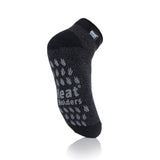 Mens Original Kolax Ankle Slipper Socks - Black & Charcoal