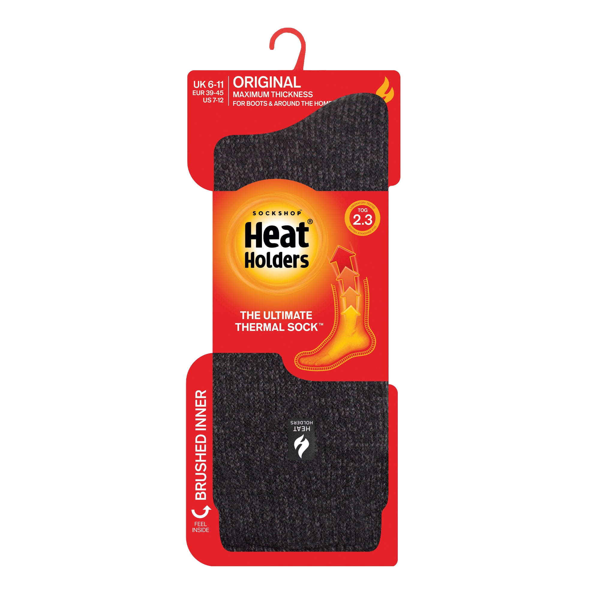 Heated Heavy Duty SOX Men’s Thermal Socks – Mid Calf, Extra Thick, 2.13 TOG Rating – 10-13 – 3-12 Pairs Lot Available