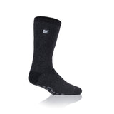 Mens Original Twist Slipper Socks - Black & Grey
