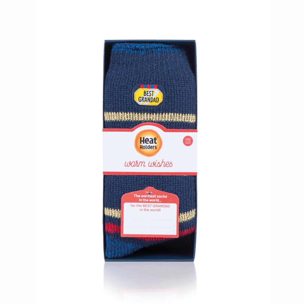 Mens Original Warm Wishes Gift Boxed Socks "Best Grandad"