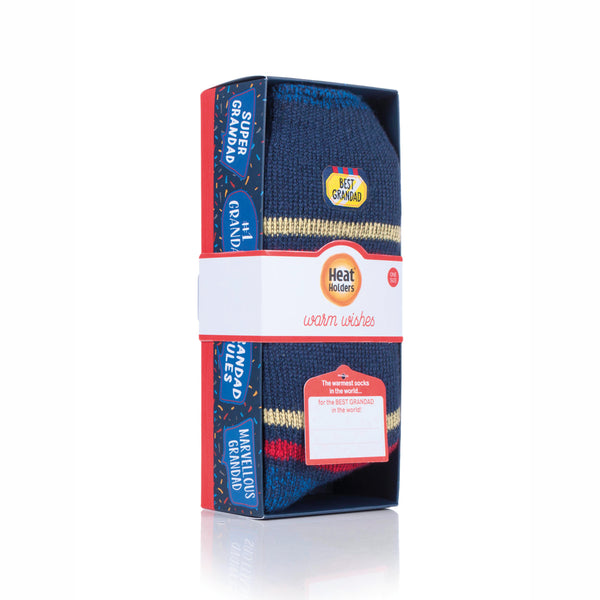 Mens Original Warm Wishes Gift Boxed Socks "Best Grandad"