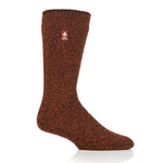 Mens Original Nevis Twist Socks - Chestnut & Auburn