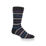 Mens Original Dublin Medium Stripe Socks - Charcoal